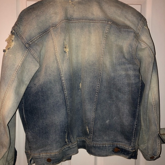 Ladies JBrand distressed denim jacket - Picture 6 of 6